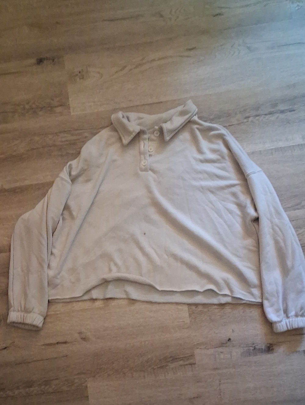 Secret Treasures Cream Button-Down Kids Top